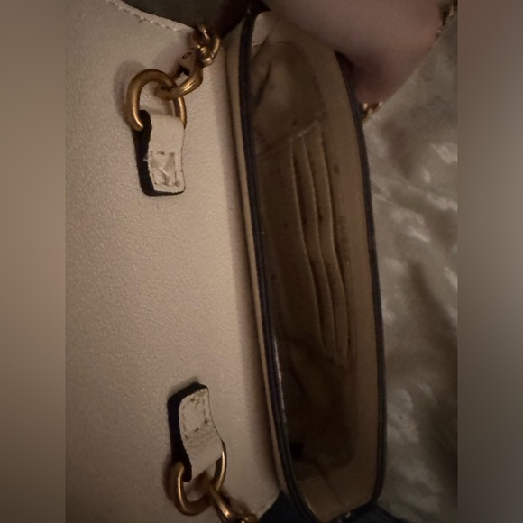 Guess Nelly micro mini flap crossbody leather bag with gold hardware - Picture 9 of 14